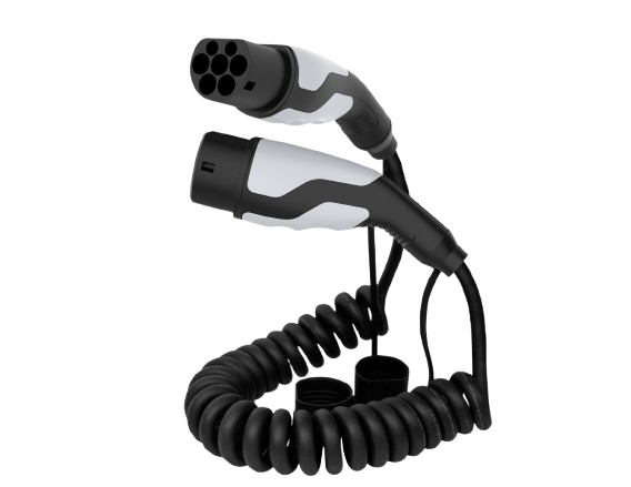 SINOX SEV7000 coiled Type 2 EV charging cable